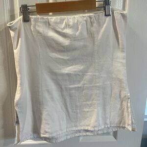Women's White Cotton Tube Top